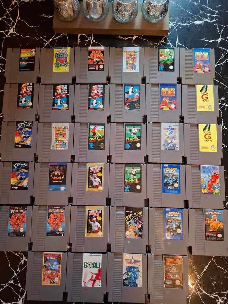 34 ORIGINELE Nintendo Nes-spellen!, Ophalen of Verzenden, Zo goed als nieuw