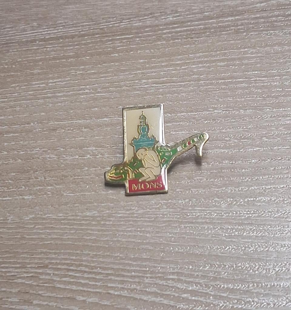 PIN - MONS - BERGEN, Collections, Broches, Pins & Badges, Envoi, Utilisé, Ville ou Campagne, Insigne ou Pin's