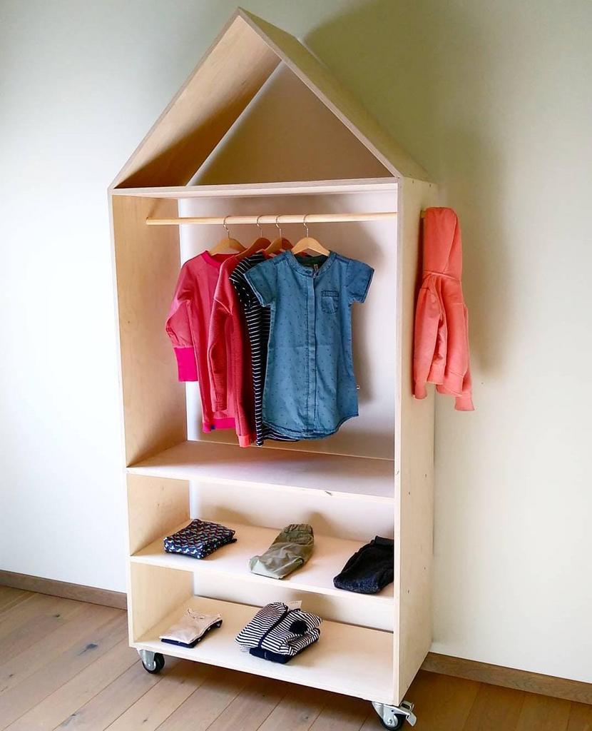 Kinderkleerkast - kleerkast - kledingrek, Maison & Meubles, Armoires | Penderies & Garde-robes, Enlèvement, Comme neuf