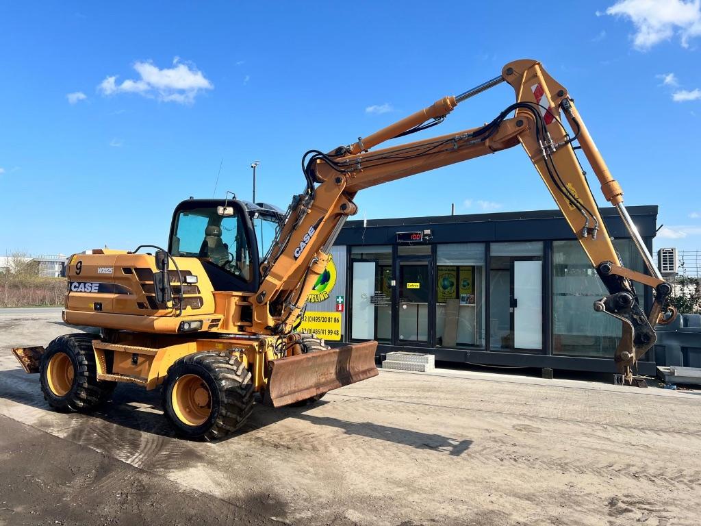 Pelle sur pneus Case WX125, Enlèvement, Chargeuse-pelleteuse