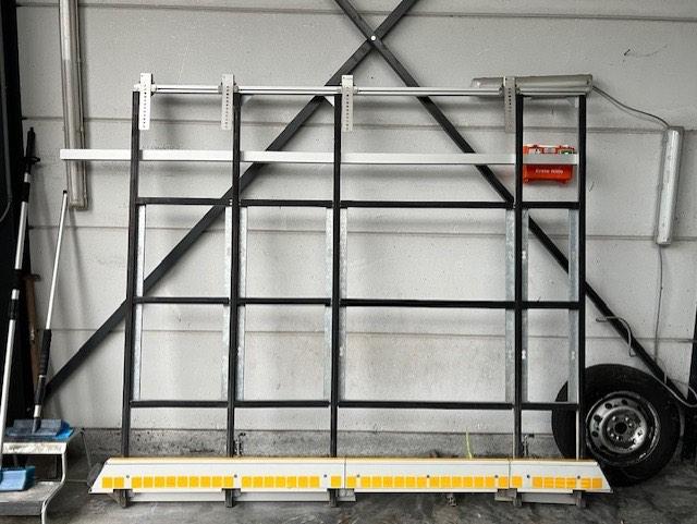 Glasrek voor bestelwagen, Ophalen, Gebruikt