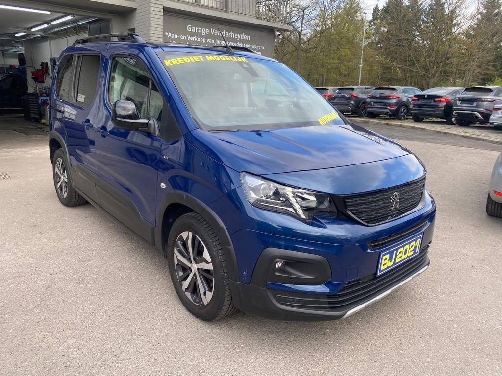 Peugeot Rifter GT-LINE AUTOMAAT MET GARANTIE (bj 2021), Auto's, Peugeot, Gebruikt, Euro 6, 1199 cc, 3 cilinders