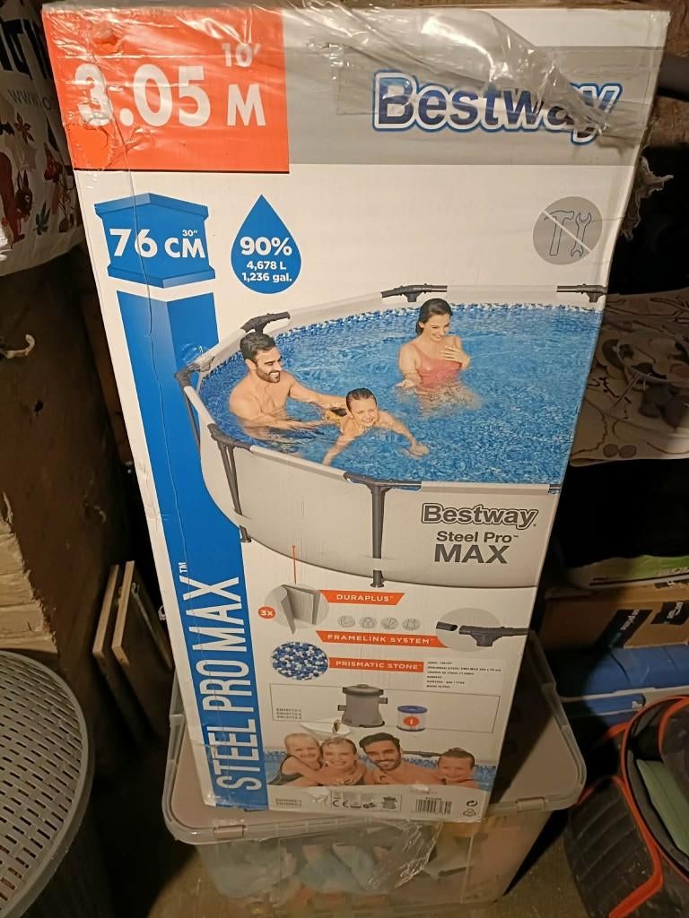 Piscine, Neuf, 200 à 400 cm, Rond, Enlèvement