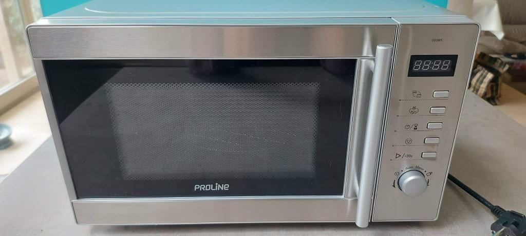 microgolfoven, Elektronische apparatuur, Microgolfovens, Zo goed als nieuw, Vrijstaand, Microgolfoven, 45 tot 60 cm, Grill, Draaiplateau