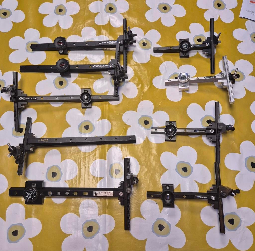 Différentes visières pour arc, Sports & Fitness, Tir à l'arc, Utilisé, Autres types, Enlèvement ou Envoi