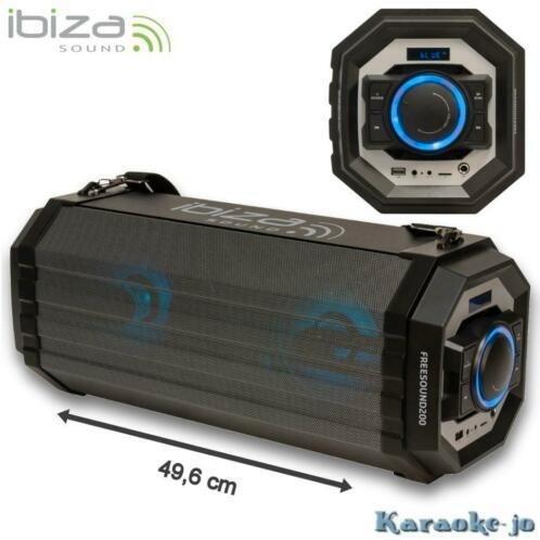 IBIZA FREESOUND200 Draagbaar audiosysteem Usb,Sd,Bt,Fm, Audio, Tv en Foto, Luidsprekerboxen, Nieuw, Overige typen, Ophalen of Verzenden