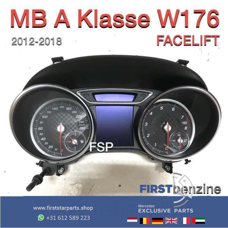 W176 A Klasse Facelift AMG teller klok MB 2018 km tellerklok, Auto-onderdelen, Dashboard en Schakelaars, Mercedes-Benz, Gebruikt