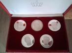Collectie Medailles van de Koningen der Belgen, Ophalen, Zilver, Setje, Zilver
