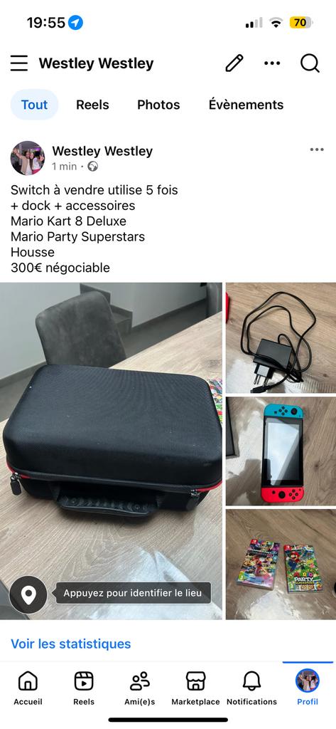 Switch a vendre, Vélos & Vélomoteurs, Enlèvement ou Envoi, Comme neuf