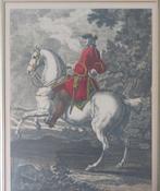 Le galop a gauche Johann Elias ridinger 1698 /1767, Antiek en Kunst, Ophalen of Verzenden