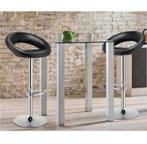 2 tabourets de bar, tabouret, cuir PU, repose-pieds pivotant, Maison & Meubles, Tabourets de bar, Neuf, Enlèvement ou Envoi, 2 tabourets