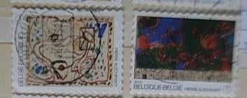 Belgique 4247 [ B129 ] (O), 1 Autocollant, Sans enveloppe, Affranchi, Envoi