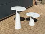 2 Eros side tables Angelo Mangiarotti en marbre de Carrara, Enlèvement ou Envoi, Cassina b&b italia artifort knoll vitra togo skipper up&up edra