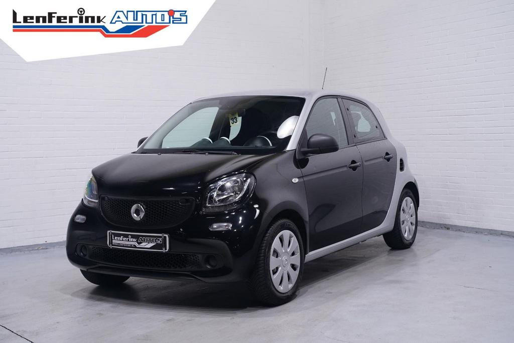 Smart ForFour 1.0 Pure Cruise Clima Nap, Auto's, Smart, Start-stop-systeem, ForFour, Zwart, Bedrijf