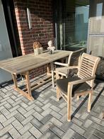 Teak Tuinset, Tuin en Terras, Ophalen, 6 zitplaatsen, Teakhout, Zo goed als nieuw