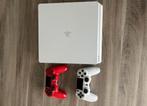 PS4 slim/wit/500gb/2controllers, Games en Spelcomputers, Ophalen, Zo goed als nieuw, Slim