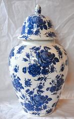 potiche couverte decor fleurs bleu, Antiquités & Art, Enlèvement ou Envoi