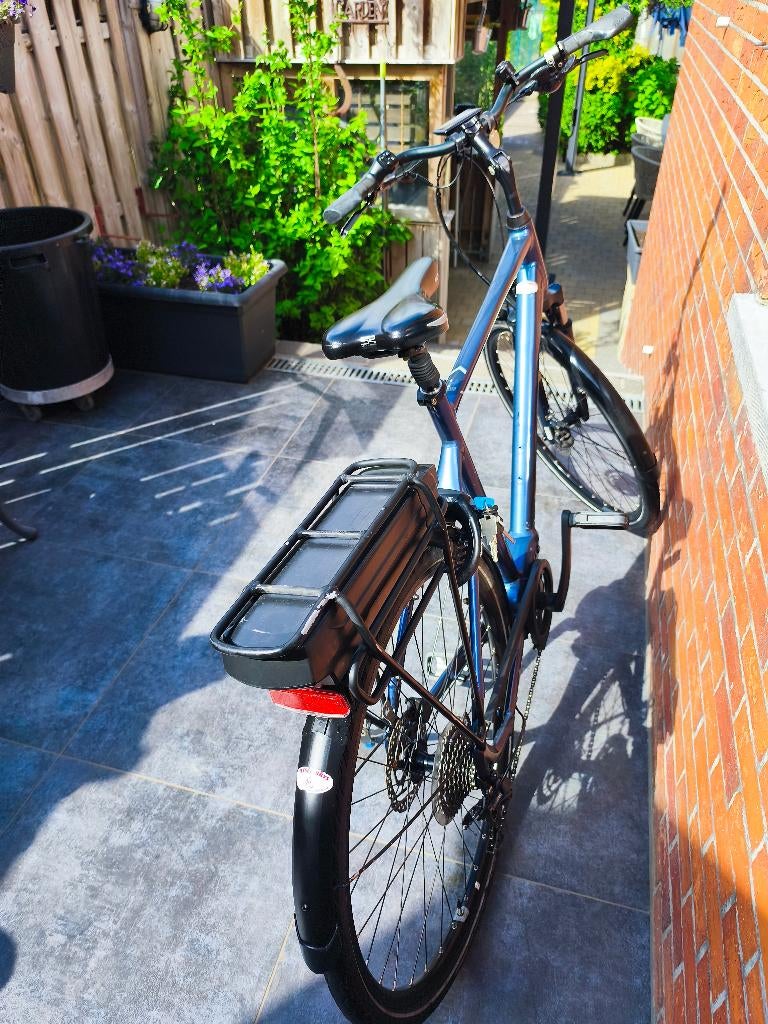 Elektrische mannen fiets Giant Entour, Fietsen en Brommers, Elektrische fietsen, Gebruikt, Giant, 59 cm of meer, 50 km per accu of meer