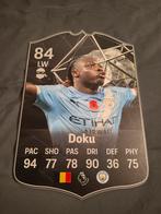 Voetbalkaartje (37cmx25cm) - Jeremy Doku / Man City, Enlèvement, Comme neuf, Image