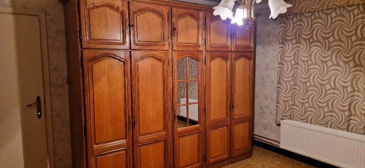 Eiken slaapkamer, Huis en Inrichting, Slaapkamer | Complete slaapkamers, Zo goed als nieuw, Tweepersoons, Ophalen