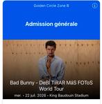 1 place pour le concert de Bad Bunny qui est SOLD OUT !, Tickets & Billets, Une personne