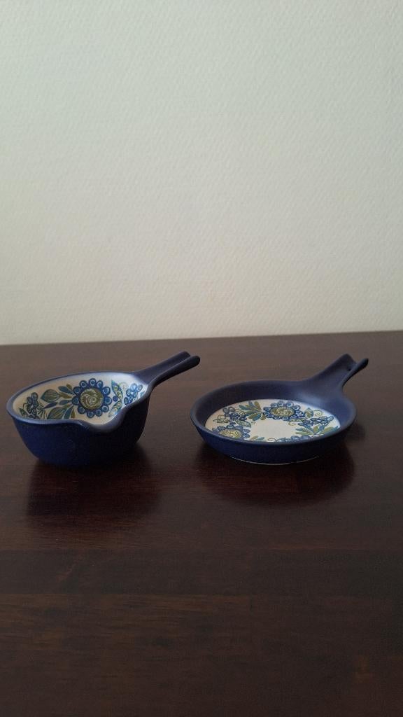 FIGGJO Flameware Tor Viking pot en pan set retro vintage, Keramiek, Ophalen of Verzenden, Effen, Schaal of Schalen