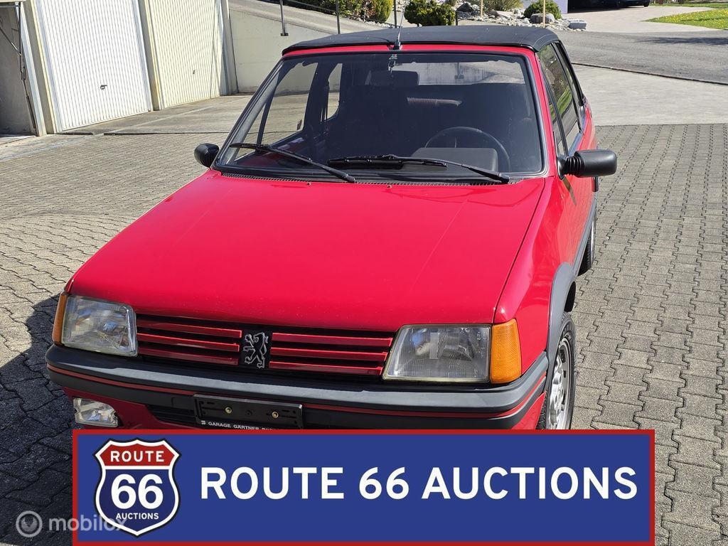 Peugeot 205 CTI Cabriolet | 1990 | Route 66 Auctions, Auto's, Oldtimers, Zwart, Bedrijf, Handgeschakeld, Overige carrosserie
