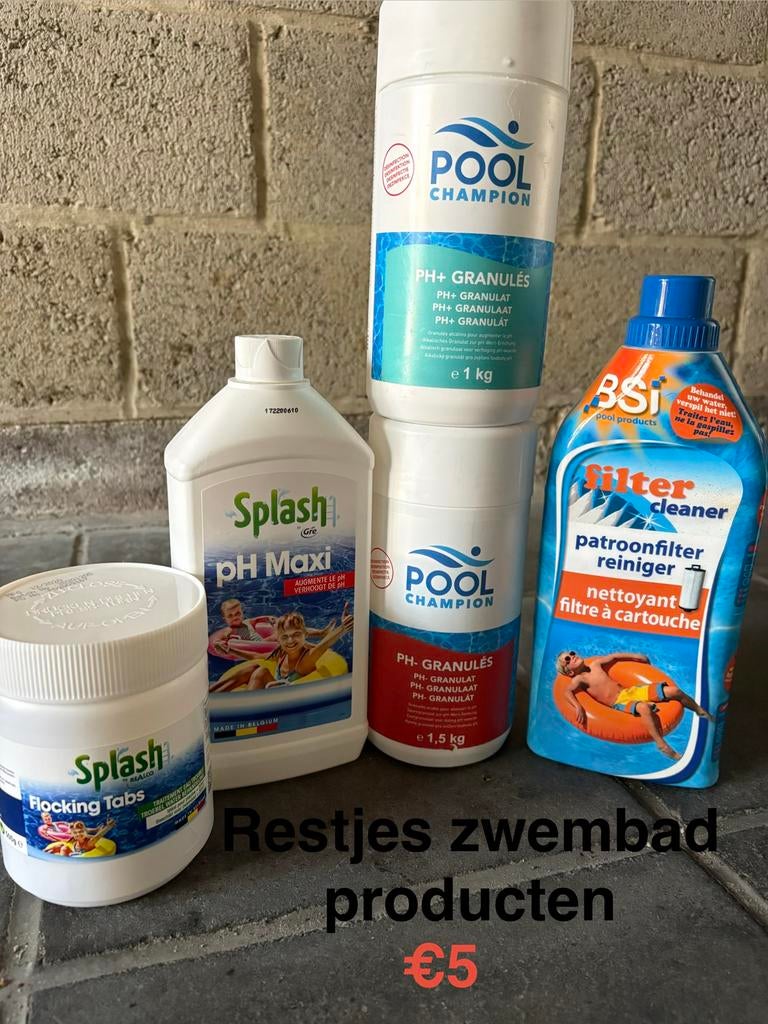 Restjes Producten voor zwembad, Enlèvement