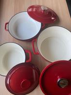 Gietijzeren pannen, Ophalen, Zo goed als nieuw, Gietijzer, Pannenset