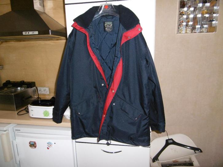 kledij heren vest "aigle" L blauw met kap in kraag, Kleding | Heren, Jassen | Winter, Zo goed als nieuw, Maat 52/54 (L), Blauw