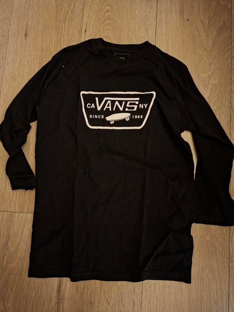 Zwart VANS T-Shirt  lange mouwen junior 14+jaar, Ophalen of Verzenden, Zwart
