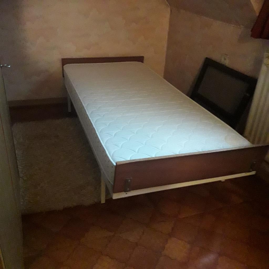 bed + matras, Ophalen, Gebruikt, 90 cm, Eenpersoons