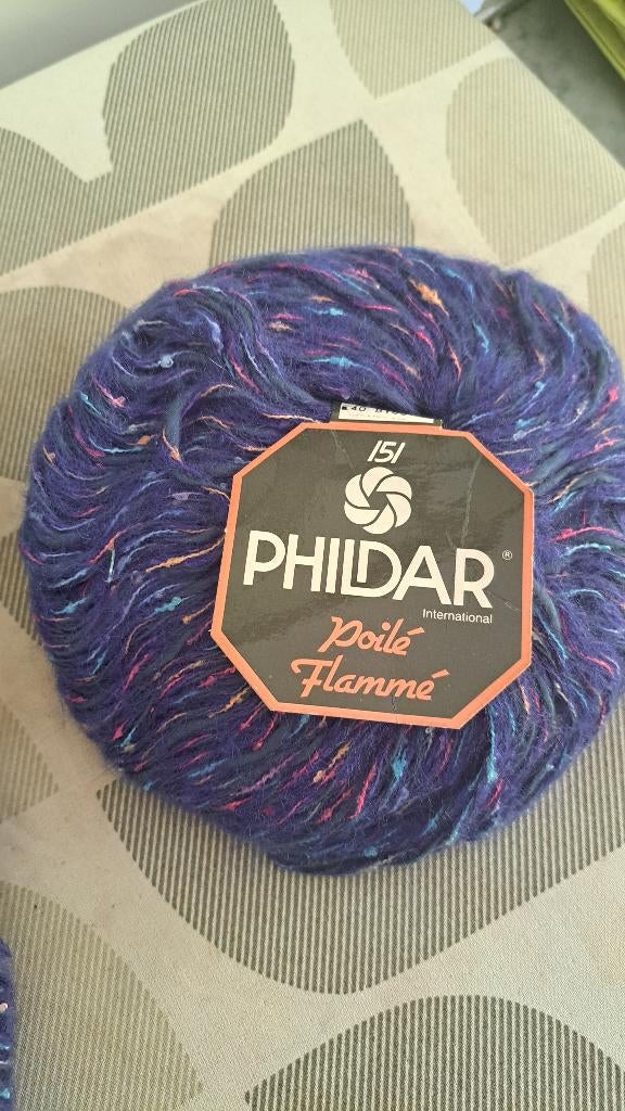 Lot de 16 pelotes Phildar Poilé Flammé, Hobby & Loisirs créatifs, Enlèvement ou Envoi, Neuf, Tricot ou Crochet, Laine ou Fils