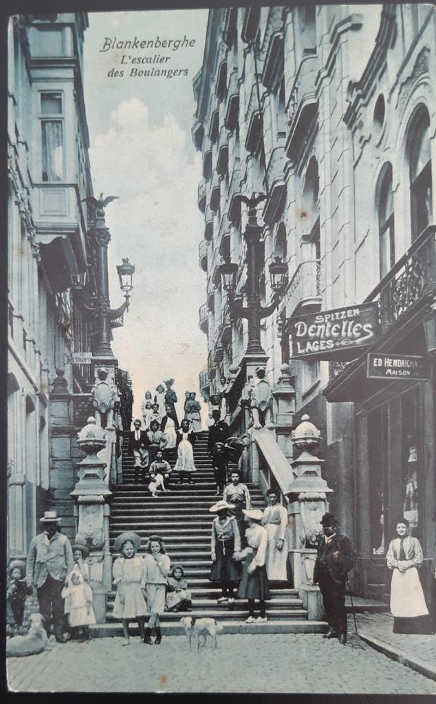 BLANKENBERGE escalier boulangers TOP !, Verzamelen, Verzenden