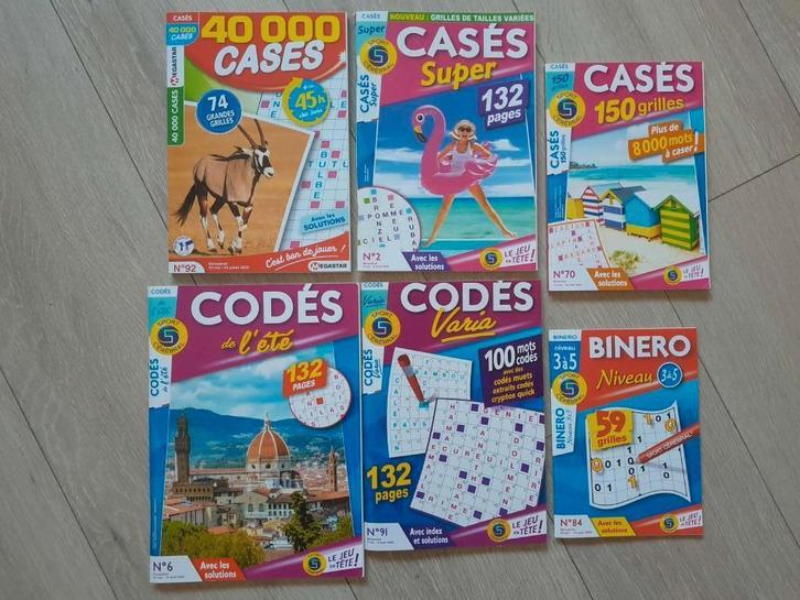 6x livres de casse-têtes, Boeken, Sportboeken, Nieuw, Denksport, Ophalen of Verzenden