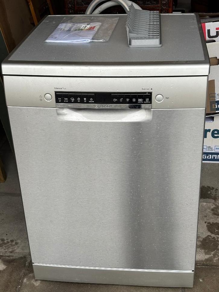 Vrijstaande zilverkleurige vaatwasser, Elektronische apparatuur, Vaatwasmachines, Gebruikt, Vrijstaand, Ophalen