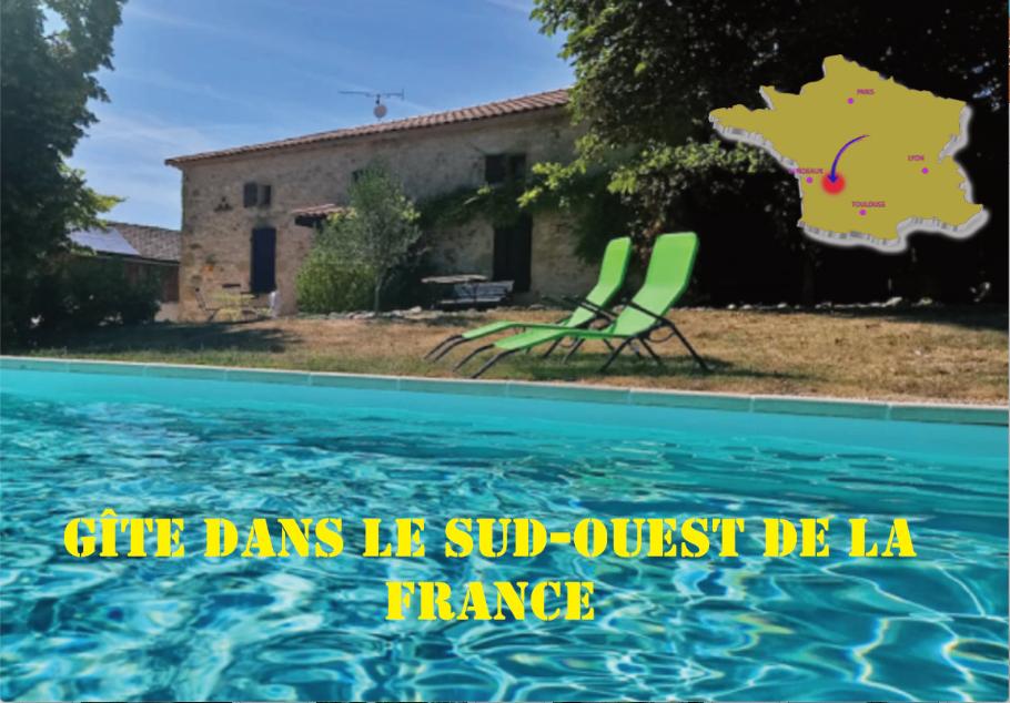 Maison de vacance  & piscine privée  Sud-ouest de la France, Vacances, Propriétaire, Maison de campagne ou Villa, Campagne, 3 chambres à coucher
