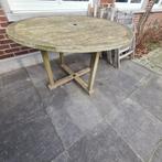 Table de jardin et 4 chaises en teck, Jardin & Terrasse, Enlèvement, Bois de teck