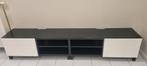 Besta ikea tv meubel met bovenblad in glas, Ophalen, Gebruikt, 200 cm of meer, Minder dan 100 cm