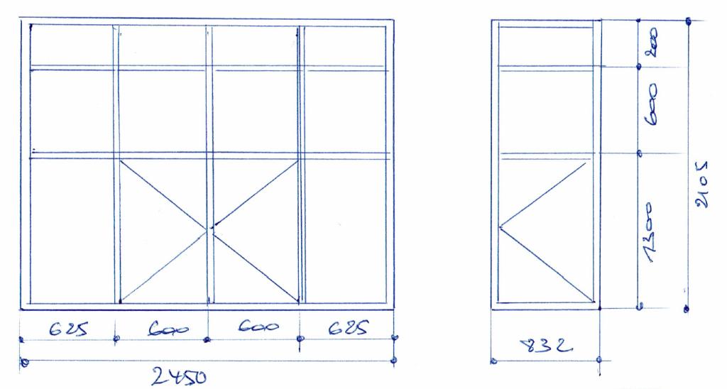 Châssis intérieur noir métal, Bricolage & Construction, Vitres, Châssis & Fenêtres, Double vitrage, 160 cm ou plus, 160 cm ou plus