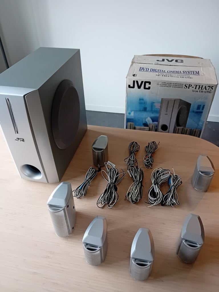 cinema system JVC SP-THA75 6 speakers en subwoofer, Ophalen, JVC