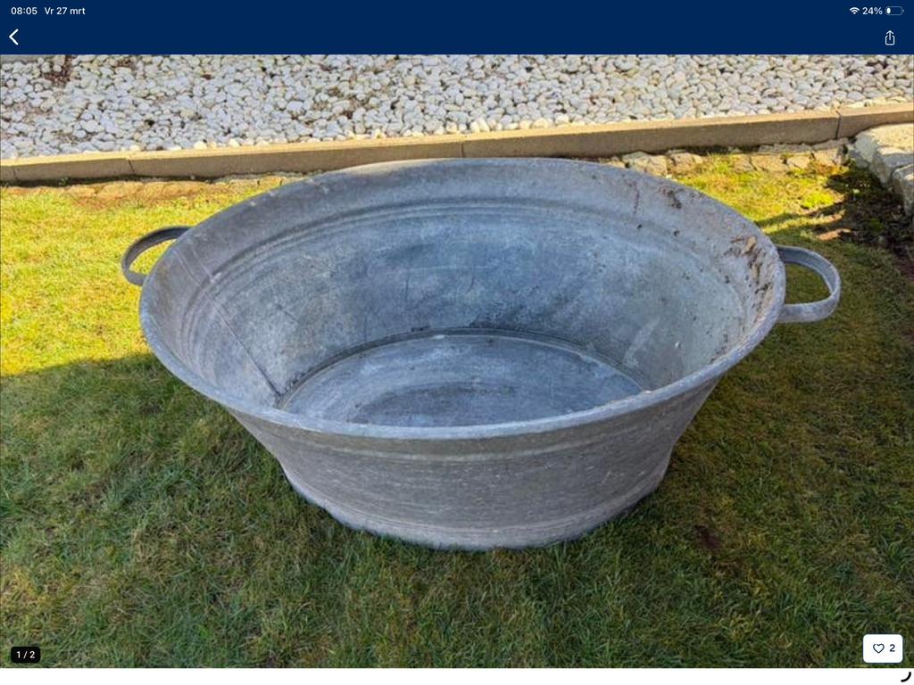 Oude zinken wasbak, Tuin en Terras, Ophalen of Verzenden, Zo goed als nieuw
