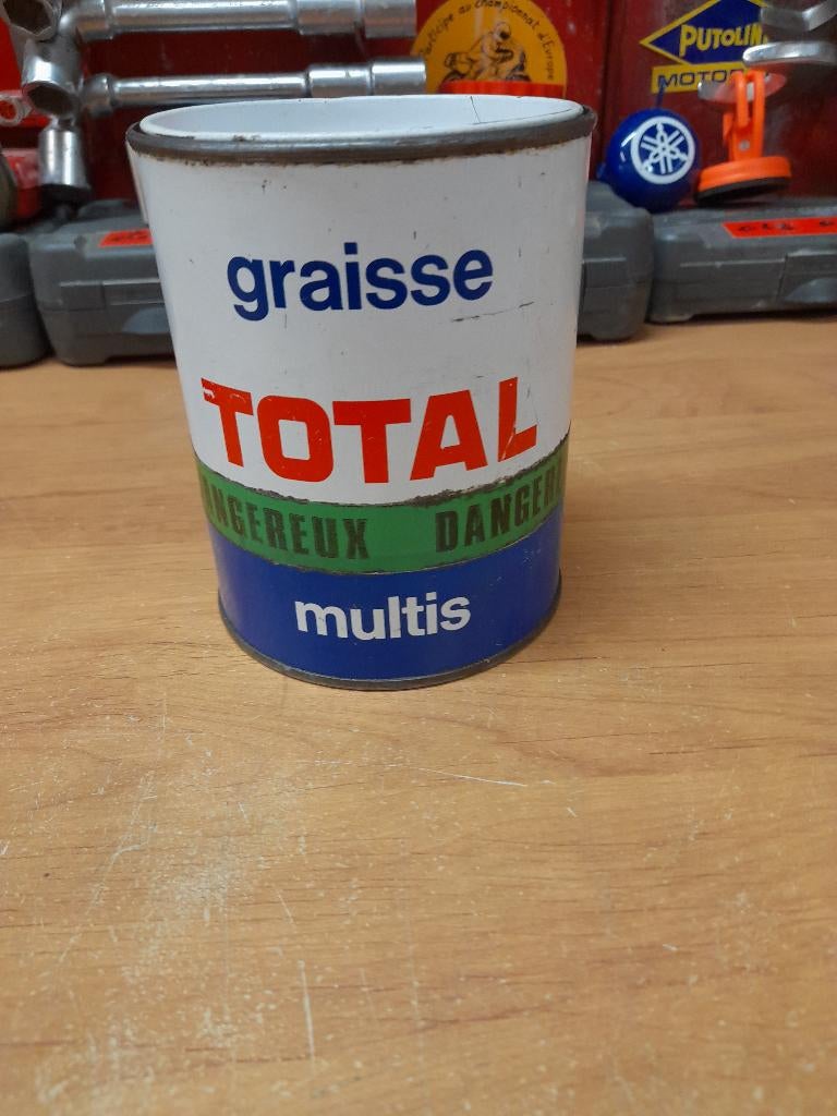 ancien pot graisse vide total multis danger, Envoi, Utilisé, Autres types