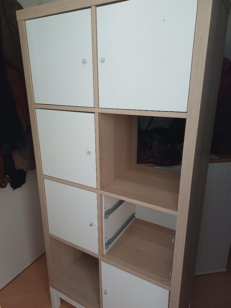 Meuble kallax+pied, Maison & Meubles, Armoires | Étagères, Utilisé, Enlèvement