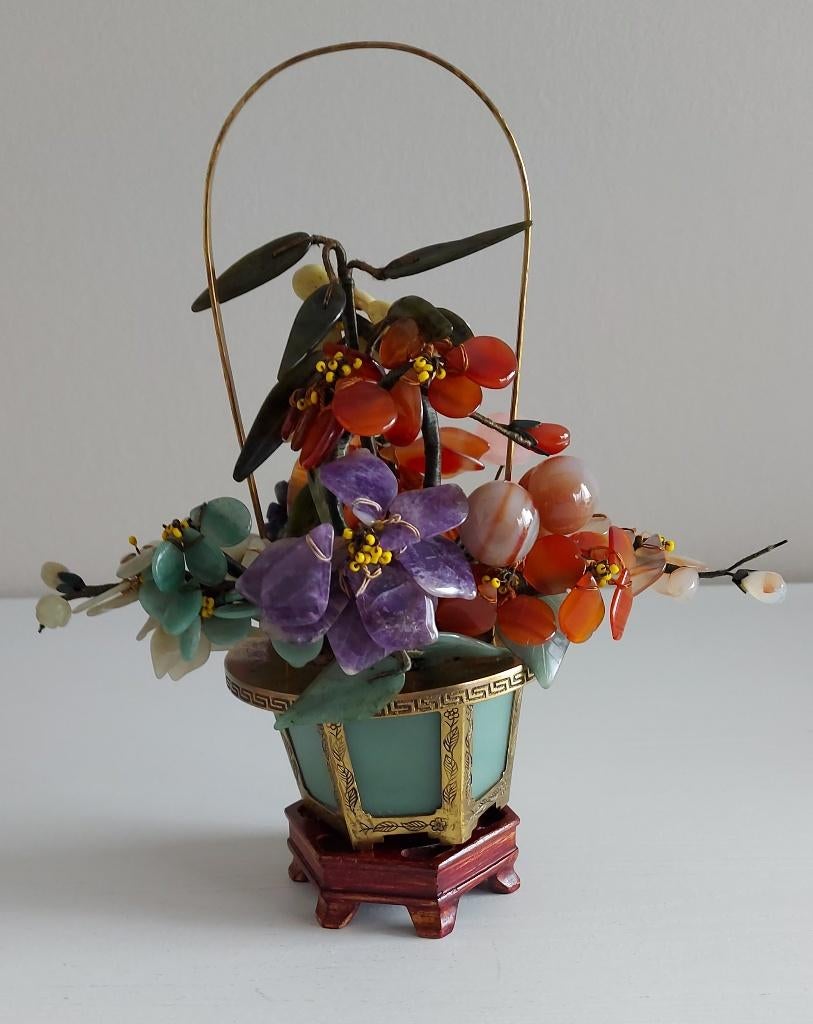 Chinese gebeeldhouwde stenen bonsai boom, Antiquités & Art, Art | Art non-occidental, Enlèvement ou Envoi