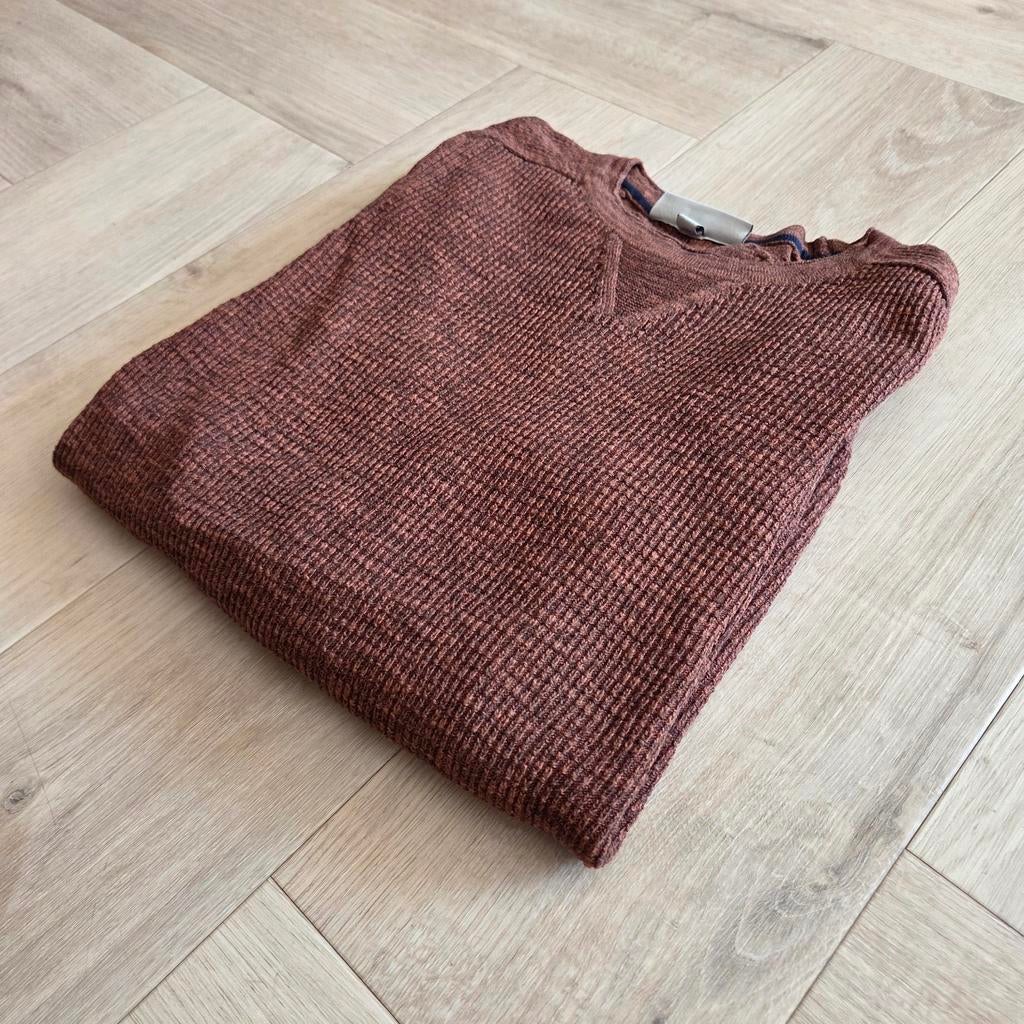 Bruine gemêleerde trui Cast Iron maat S, Verzenden, Maat 46 (S) of kleiner, Bruin, Cast Iron