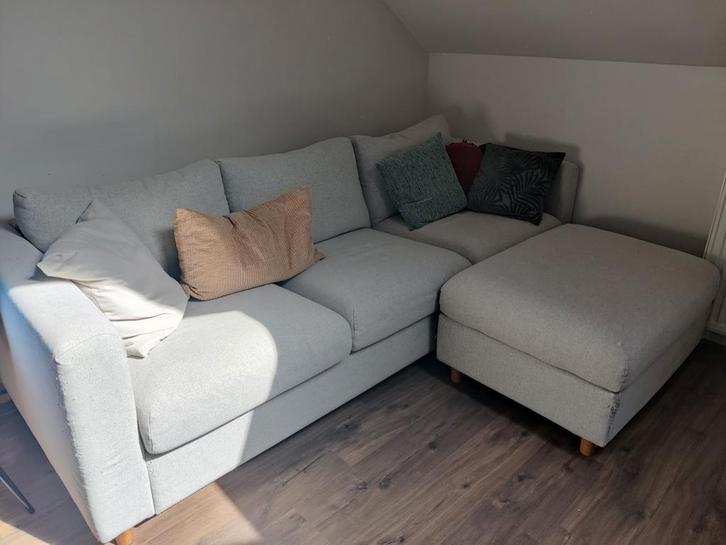 Ikea 'VIMLE' bank met poef, Huis en Inrichting, Zetels | Complete zithoeken, Ophalen