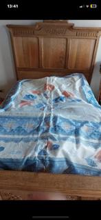 Très joli Couvre-lit Imprimé Floral - 120 x 200 cm, Maison & Meubles, Enlèvement ou Envoi, Autres types, Bleu, Une personne