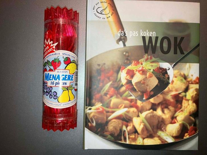 WOK-kookbozen + bestek - 2 stuks - alles NIEUW, Boeken, Kookboeken, Nieuw, Ophalen of Verzenden
