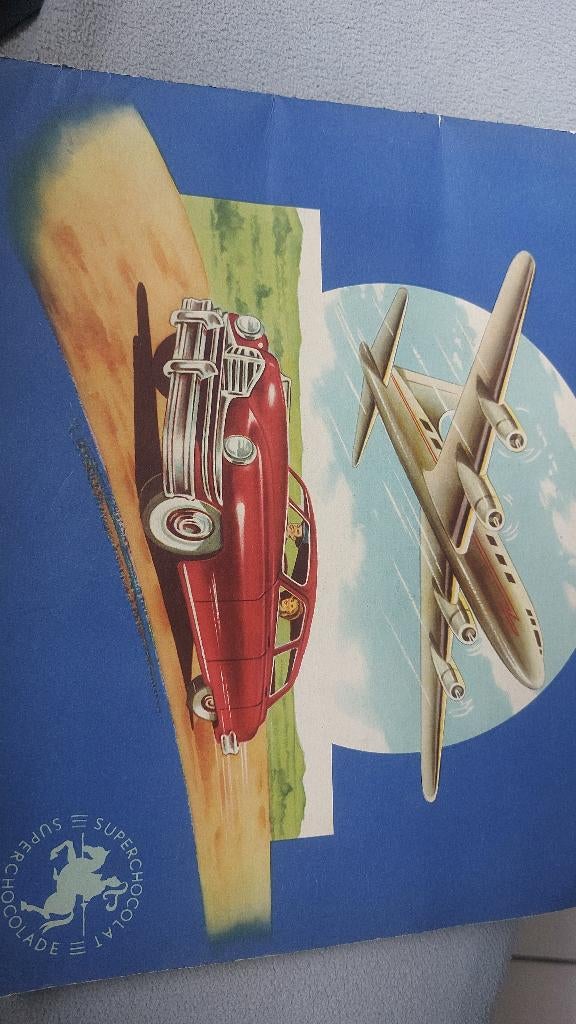 Vintage verzamelalbum transport , vliegtuig, Livres, Livres d'images & Albums d'images, Enlèvement, Utilisé, Album d'images